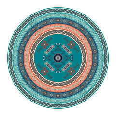 Kilim round design element 22