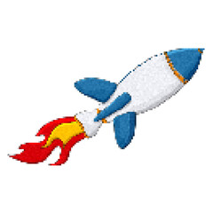 Rocket  8 bit  icon