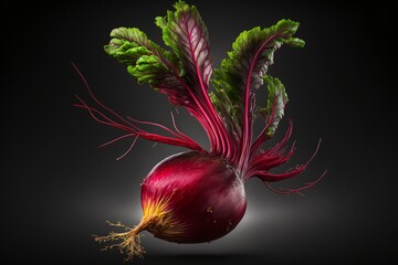 Grosse betterave isol&eacute;e