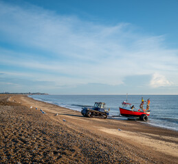 Fishing boat coming ashore