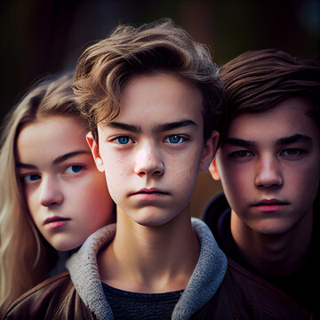 Teenagers Teenage Kids Parents Generative Ai