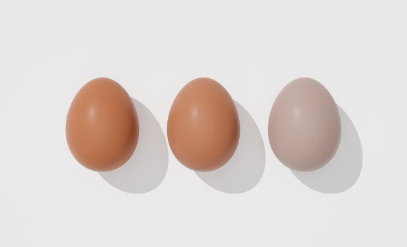 easter egg 3d render illustration minimal concept