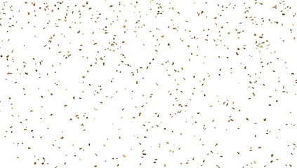 Golden euro signs falling on transparent background.