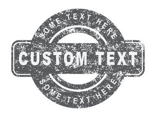 Stamp with Live Customizable Text Template