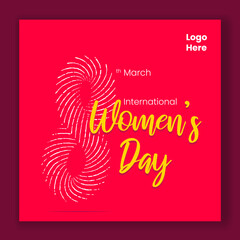 international womens day concept post. women day idea, Vector illustration for International Women's Day, 8, march, women's day logo