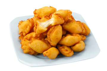 angu pastry stuffed with cheese, Brazilian snack