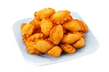 Cheese and meat angu pastry mush Brazilian snack