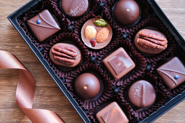 バレンタインデーに贈るチョコレートのイメージ