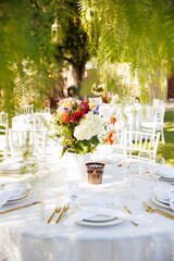 wedding table setting