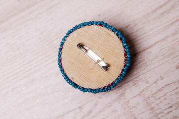 Perlen handgemachte Brosche