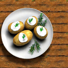 Pellkartoffeln mit Quark