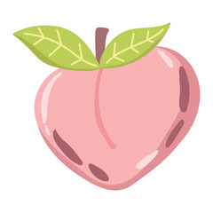 peach fruit icon