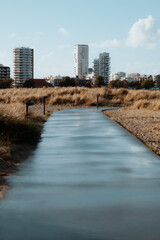 Fototapeta premium Beautiful view on Amager Beach in Copenhagen, Denmark