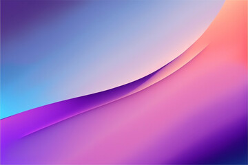 Purple and Blue Minimal Abstract Gradient Background with Two Sections, Top and Bottom Division Generative AI