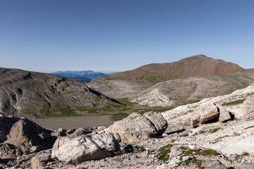 Ordesa Valley in the Spanish Pyrenees. Ordesa and Monte Perdido National Park in the Pyrenees.
