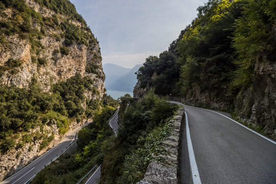 Strada della Forra panoramic road through the gorge on Lake Garda