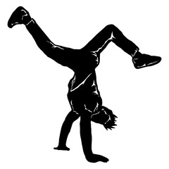 Obraz na płótnie Canvas break dance icon vector