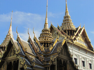 Fototapeta premium The Grand Palace, home to the King of Siam, in Bangkok, Thailand