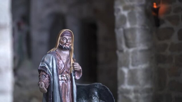 Maqueta de pesebre navidad