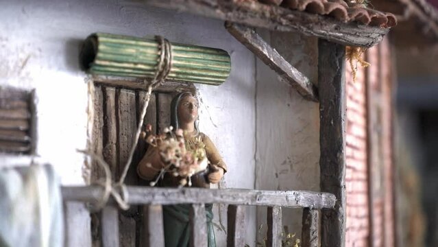 Maqueta de pesebre navidad