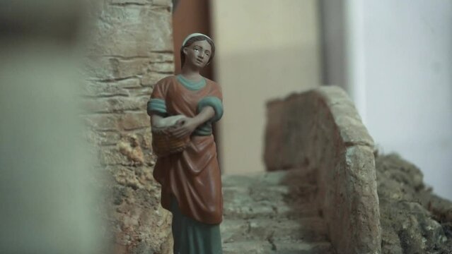 Maqueta de pesebre navidad