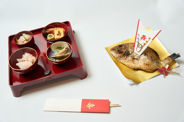 お食い初め・百日祝いのお膳と料理