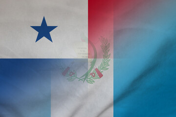 Panama and Guatemala national flag international relations GTM PAN