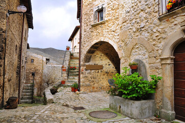 angolo dell'antico borgo medievale italiano