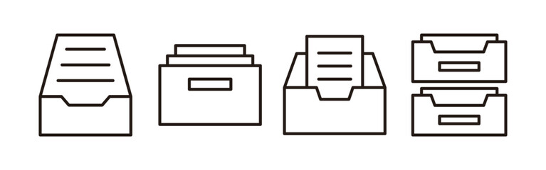 Archive folders icon vector for web and mobile app. Document vector icon. Archive storage icon.