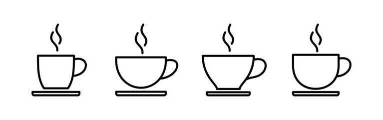 coffee cup icon vector for web and mobile app. cup a coffee sign and symbol