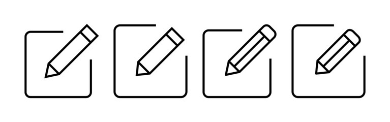 Edit icon vector for web and mobile app. edit document sign and symbol. edit text icon. pencil. sign up