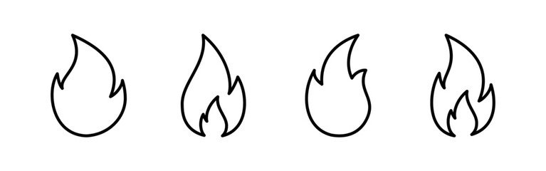 Fire icon vector for web and mobile app. fire sign and symbol