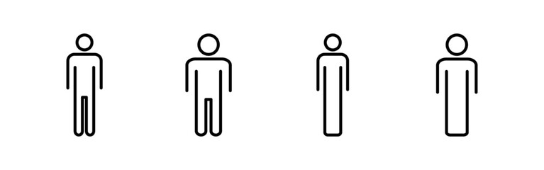 Man icon vector for web and mobile app. male sign and symbol. human symbol