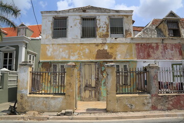 Altes Gebäude auf Curacao (Niederländische Antillen / Karibik)