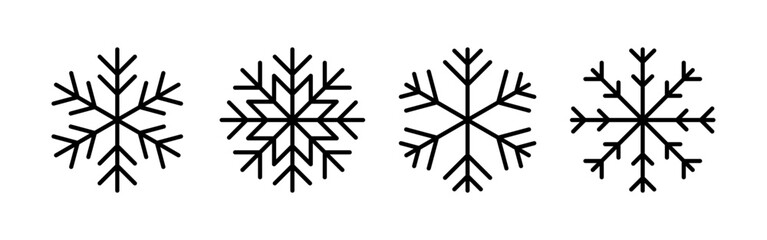 Snow icon vector for web and mobile app. snowflake sign and symbol