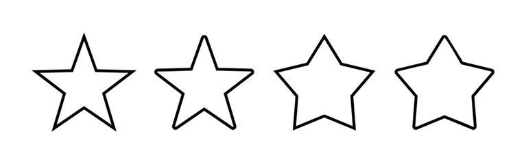 Obraz premium Star Icon vector for web and mobile app. rating sign and symbol. favourite star icon