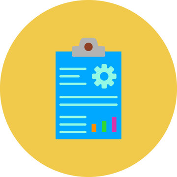 Project Plan Multicolor Circle Flat Icon
