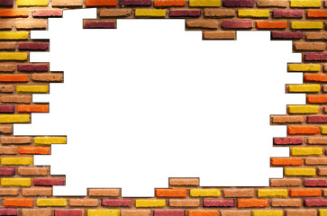 brick wall hole