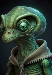 Generative AI.   Alien Heads No.114