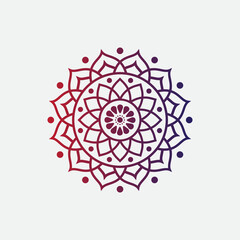 mandala logo element template, suitable for spa, yoga, meditation and spirituality logos with vector eps format.