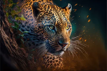 Foto op Plexiglas a beautiful jaguar in its natural habitat © Jacques Evangelista