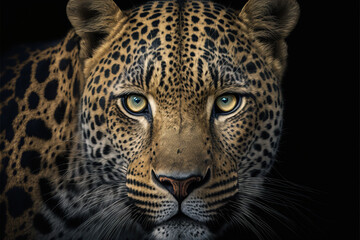 Naklejka na ściany i meble a beautiful jaguar in its natural habitat