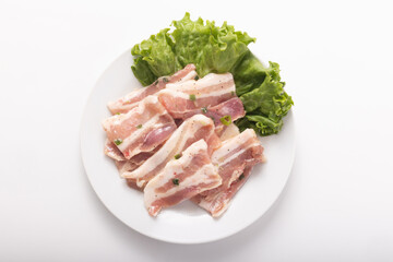 豚バラカルビ焼き肉用　(ネギ塩焼き)