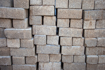 Paving block material that is commonly used for roads or outdoor areas. 