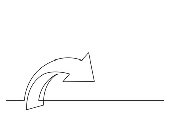 continuous line drawing vector illustration with FULLY EDITABLE STROKE of one arrow up down