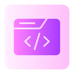 coding gradient icon