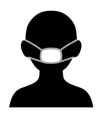 小さいマスク、サイズが合っていないマスクをしている人