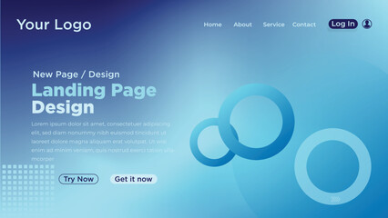 Modern Landing page design template set up for marketing. Modern web page design concept layout for website Vector illustration. Business Start Up Concept for web page, banner, and presentation.
