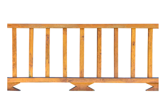 Wooden railing