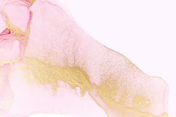 Pink template with abstract watercolor texture